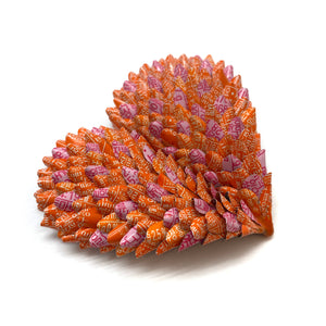 Orange and Pink Heart Brooch-Pins-Eunseok Han-Pistachios