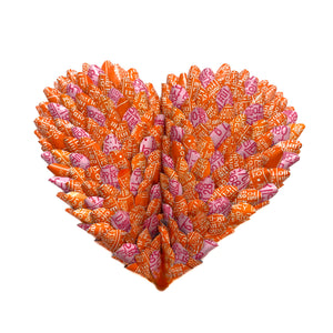 Orange and Pink Heart Brooch-Pins-Eunseok Han-Pistachios