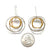 Orbital Hoop Drops - Silver/Gold-Earrings-Veronika Majewska-Pistachios