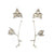 Orchid Earrings with Jackets-Earrings-Huiyu Chiu-Pistachios