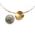 Organic Golden Petal Necklace-Necklaces-Anna Krol-Pistachios