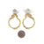 Organic Silver & Gold Earrings-Earrings-Anna Krol-Pistachios