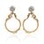 Organic Silver & Gold Earrings-Earrings-Anna Krol-Pistachios