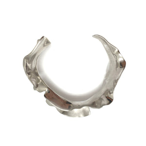 Organic Silver Statement Cuff-Bracelets-Theodora Daraklitsa-Pistachios