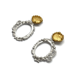 Ornate Lace Earrings-Earrings-Anna Krol-Pistachios