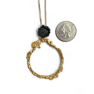 Ornate Lace Pendant-Necklaces-Anna Krol-Pistachios