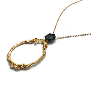 Ornate Lace Pendant-Necklaces-Anna Krol-Pistachios