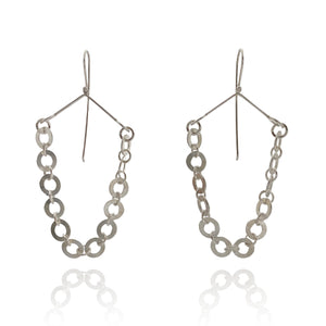 Oval Link Earrings-Earrings-Elisa Bongfeldt-Pistachios