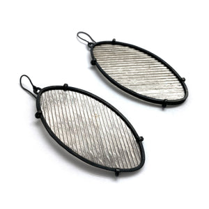 Oval Mica Earrings-Earrings-Biba Schutz-Pistachios