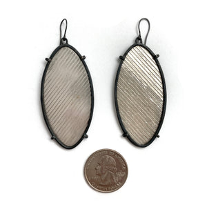 Oval Mica Earrings-Earrings-Biba Schutz-Pistachios