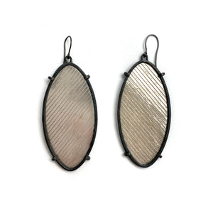 Oval Mica Earrings-Earrings-Biba Schutz-Pistachios