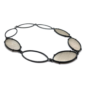Oval Mica Necklace-Necklaces-Biba Schutz-Pistachios