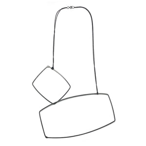 Oversized Geometric Necklace-Necklaces-Gabrielle Desmarais-Pistachios