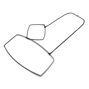 Oversized Geometric Necklace-Necklaces-Gabrielle Desmarais-Pistachios