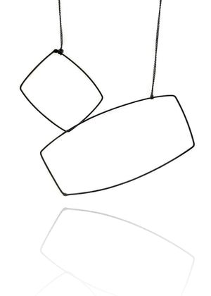 Oversized Geometric Necklace-Necklaces-Gabrielle Desmarais-Pistachios