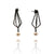 Oxidized Diamond Pearl Drop Earrings-Earrings-Veronika Majewska-Pistachios