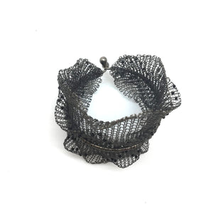 Oxidized Double Layer Cuff - Wide-Bracelets-Sowon Joo-Pistachios