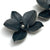 Oxidized Orchid Stud Earrings-Earrings-Huiyu Chiu-Pistachios