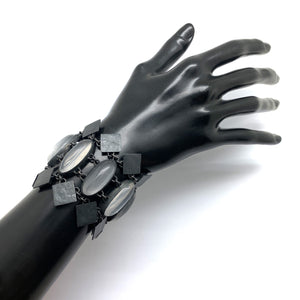 Oxidized Quartz Link Bracelet-Bracelets-Biba Schutz-Pistachios