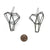 Oxidized Sculptural Earrings-Earrings-Emilie Pritchard-Pistachios