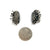 Oxidized Silver Huggie Earrings-Earrings-So Young Park-Pistachios