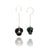 Oxidized Silver Petal Orb Drops-Earrings-Veronika Majewska-Pistachios