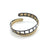 Oxidized Silver and Gold Vermeil Film Strip Bracelet-Bracelets-Mariusz Fatyga-Pistachios