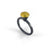 Oxidized Sterling Silver and 18k Gold Ring-Rings-Heather Guidero-Pistachios