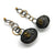Oxidized and Gold Cage Link Drops-Earrings-Sowon Joo-Pistachios