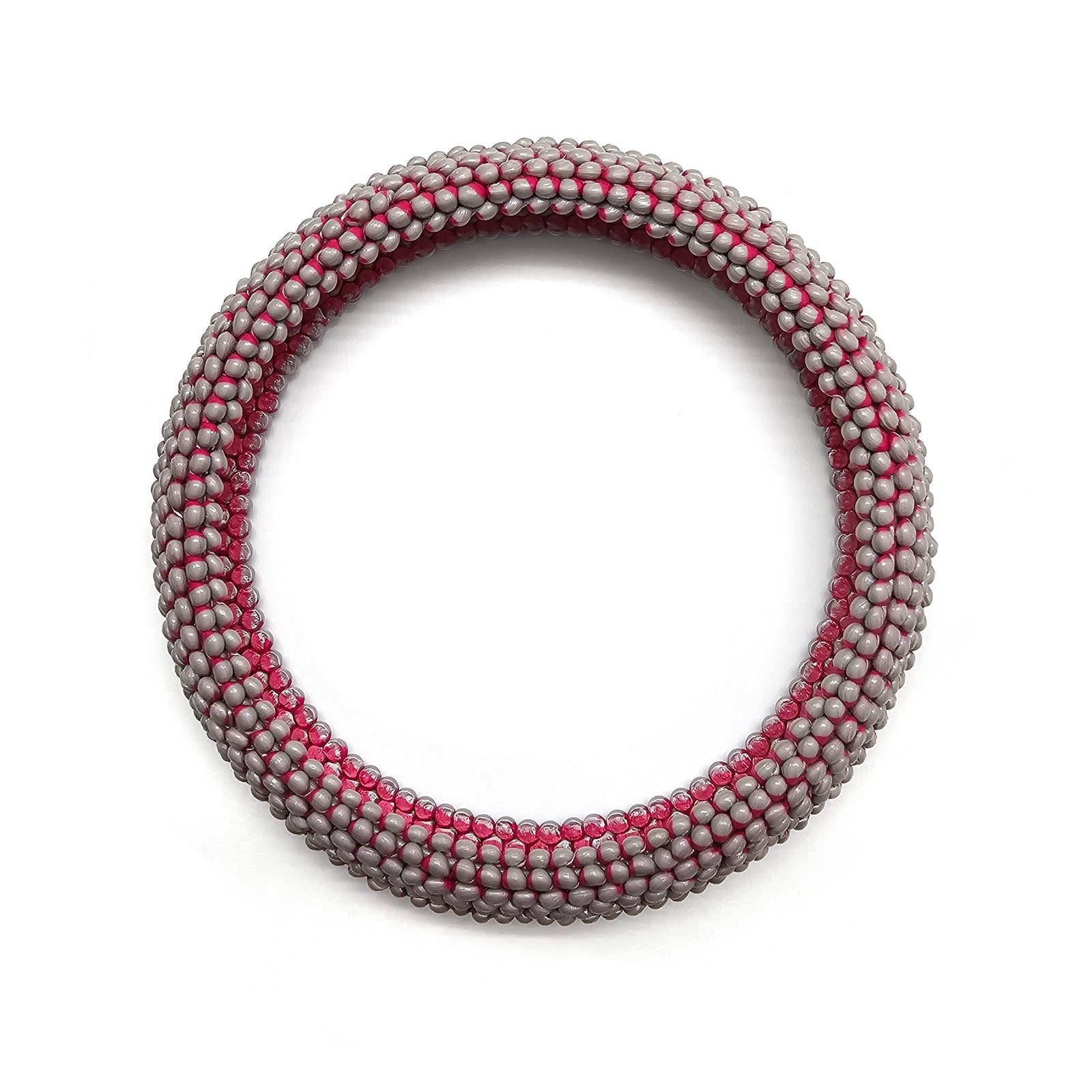 Pale Pink Mock Weave Bracelet-Bracelets-Carina Shoshtary-Pistachios