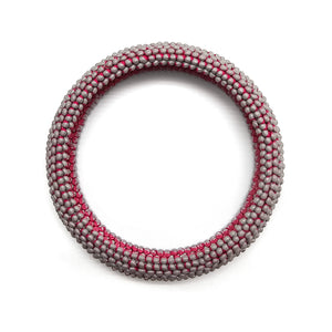 Pale Pink Mock Weave Bracelet-Bracelets-Carina Shoshtary-Pistachios
