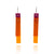 Papaya Tile Earrings-Earrings-Emiko Oye-Pistachios