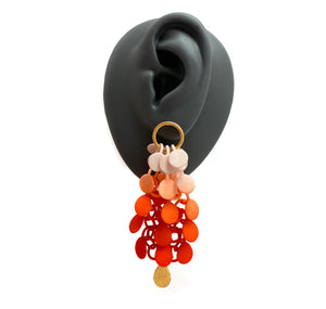 Peach and Orange Gradient Earrings-Earrings-Eve Balashova-Pistachios