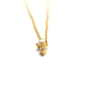 Pearl Cluster Gold Pendant-Necklaces-Manuela Carl-Pistachios