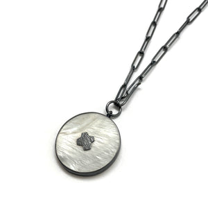 Pearl Lariat Necklace-Necklaces-Emily Rogstad-Pistachios