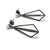 Pearl Stud with Oxidized Diamond Drop-Earrings-Veronika Majewska-Pistachios