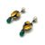 Pearl and Onyx Dangle Earrings-Earrings-So Young Park-Pistachios