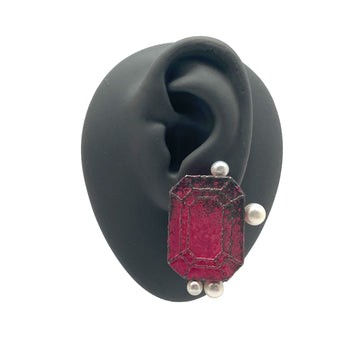 Pearl and Pink Earrings