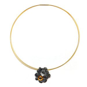 Pebble Pendant Necklace-Necklaces-Eva Stone-Pistachios