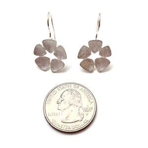 Petal Dangle Earrings - Silver-Earrings-Manuela Carl-Pistachios