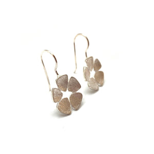 Petal Dangle Earrings - Silver-Earrings-Manuela Carl-Pistachios