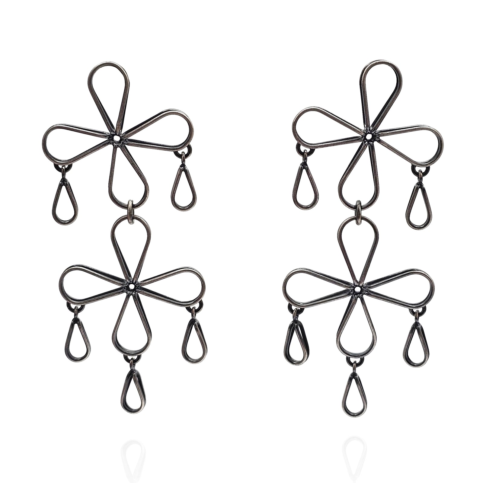 Petal Drop Earrings-Earrings-Emily Rogstad-Pistachios