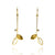 Petal and Diamond Dangle Earrings-Earrings-Liaung-Chung Yen-Pistachios