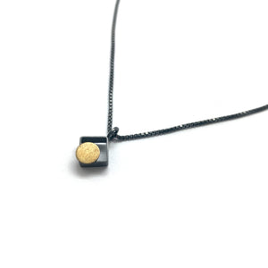 Petite Bimetal Pendant-Necklaces-Ashka Dymel-Pistachios