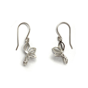 Petite Bright Hyacinth Fold Earrings-Earrings-Karin Jacobson-Pistachios