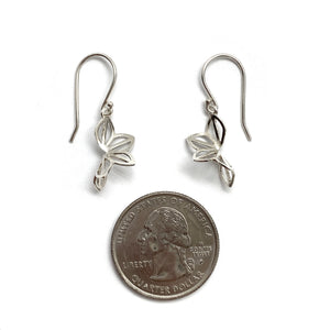 Petite Bright Hyacinth Fold Earrings-Earrings-Karin Jacobson-Pistachios