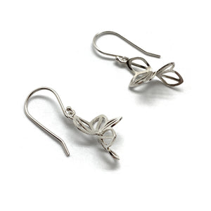 Petite Bright Hyacinth Fold Earrings-Earrings-Karin Jacobson-Pistachios