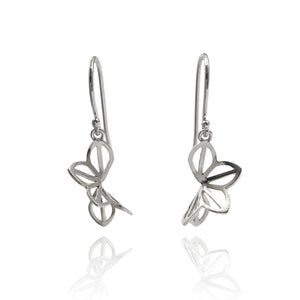 Petite Bright Hyacinth Fold Earrings-Earrings-Karin Jacobson-Pistachios