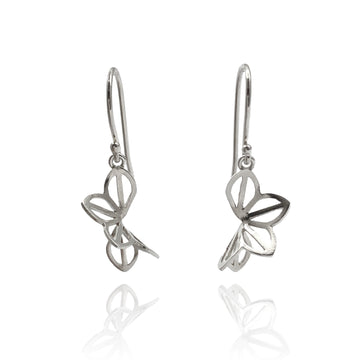 Petite Bright Hyacinth Fold Earrings