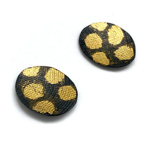 Petite Gold Leaf Studs-Earrings-Myung Urso-Pistachios